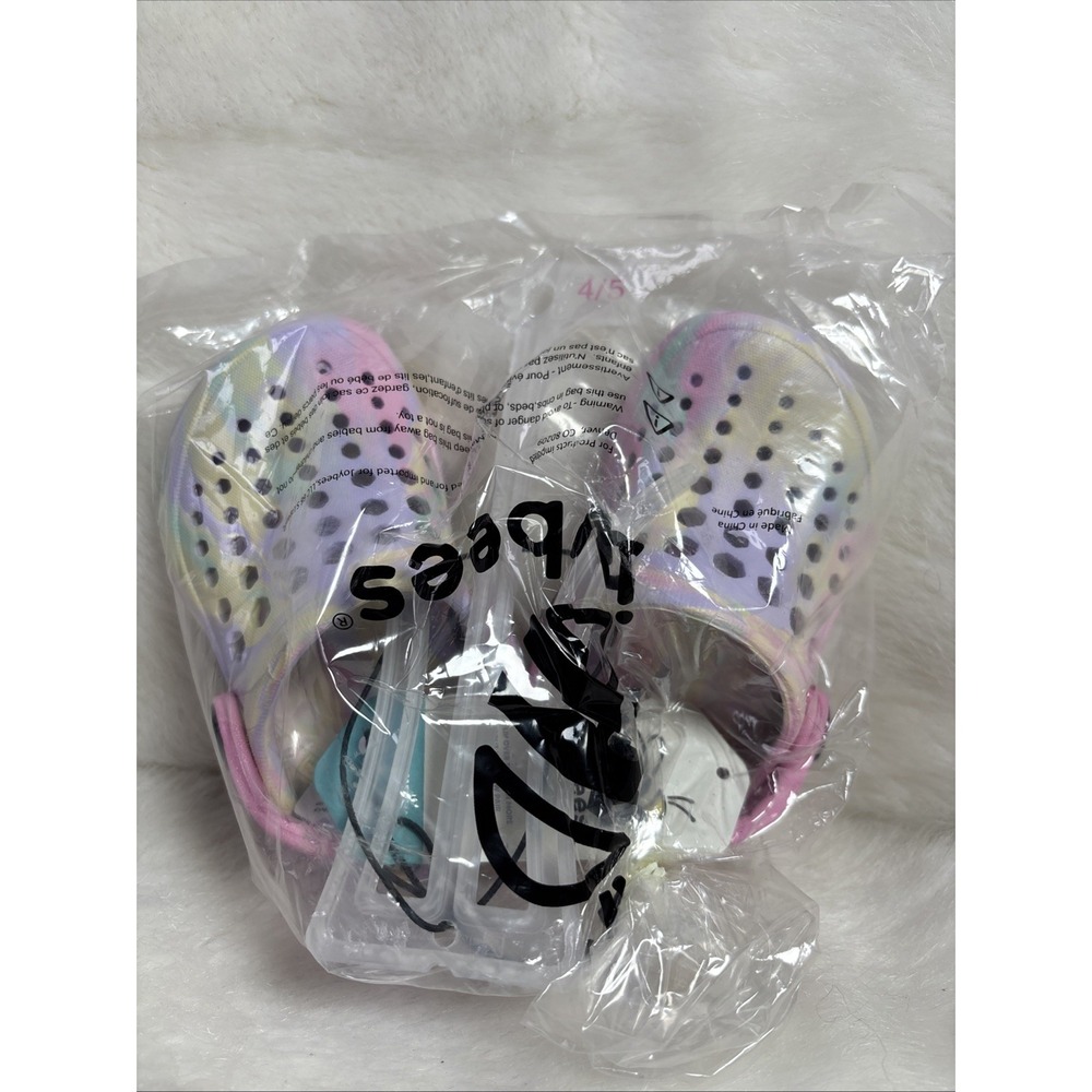 Joybees Shoes Kids SIZE C4/5 Girls Pink Tye Dye Clog Sandals Slip On Beach NWT